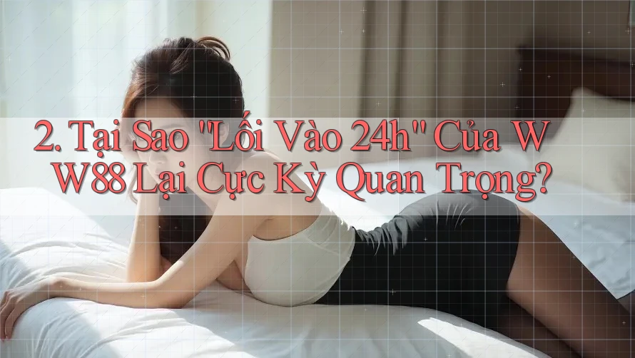 2. Tại Sao “Lối Vào 24h” Của WW88 Lại Cực Kỳ Quan Trọng?