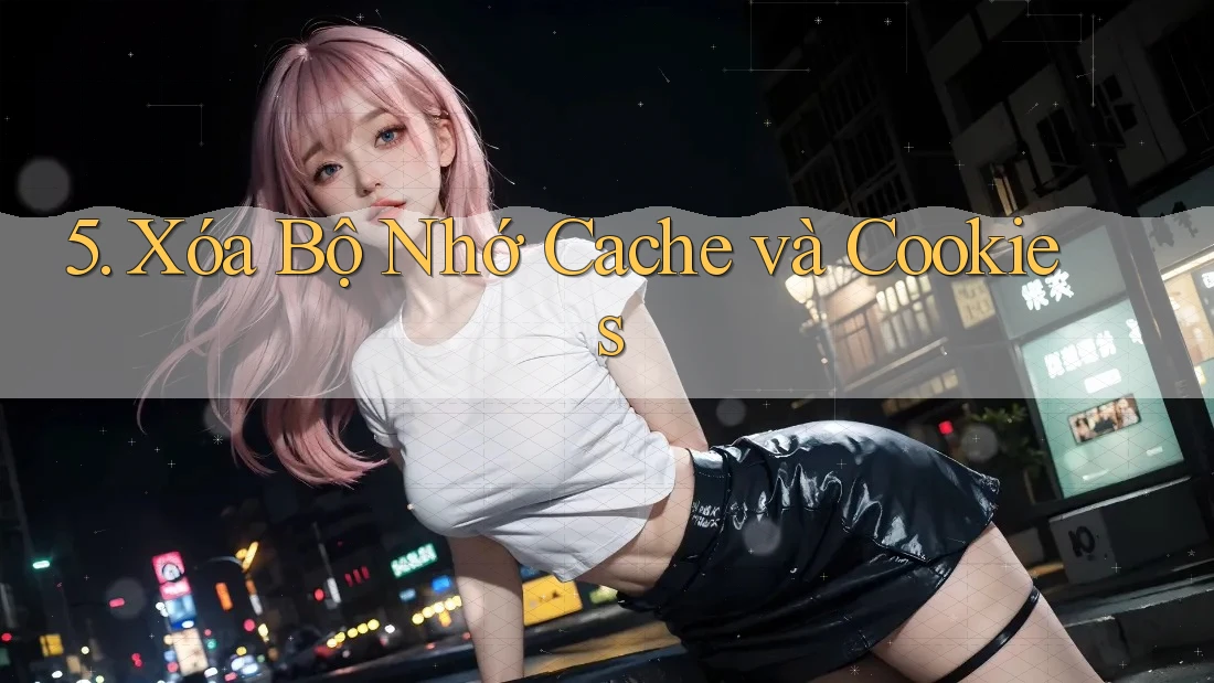 5. Xóa Bộ Nhớ Cache và Cookies 5. Xóa Bộ Nhớ Cache và Cookies