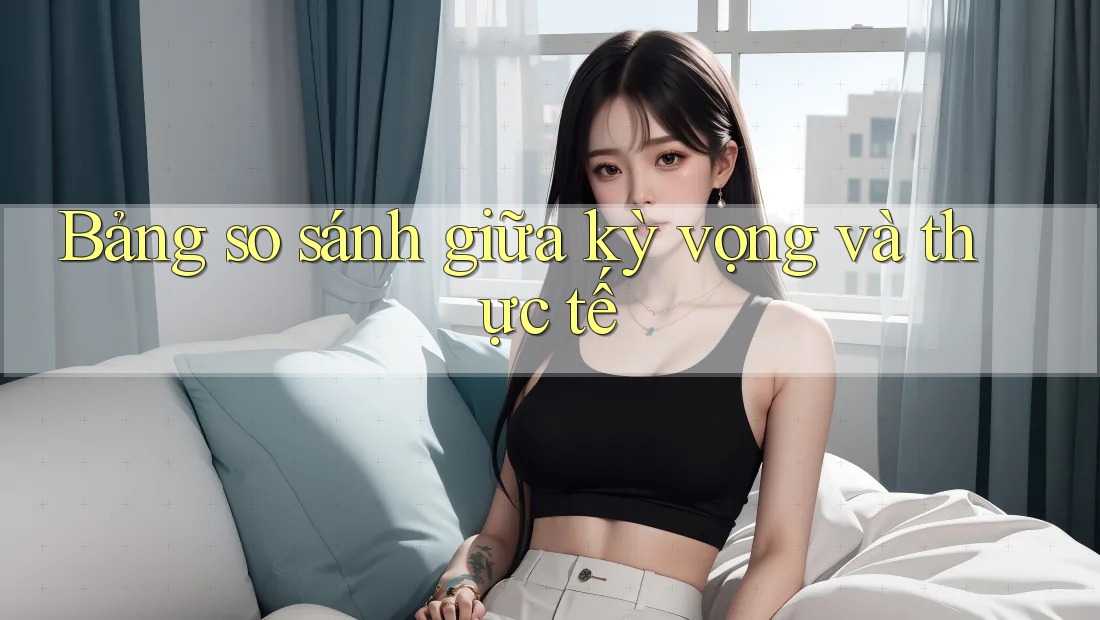 Bảng so sánh giữa kỳ vọng và thực tế