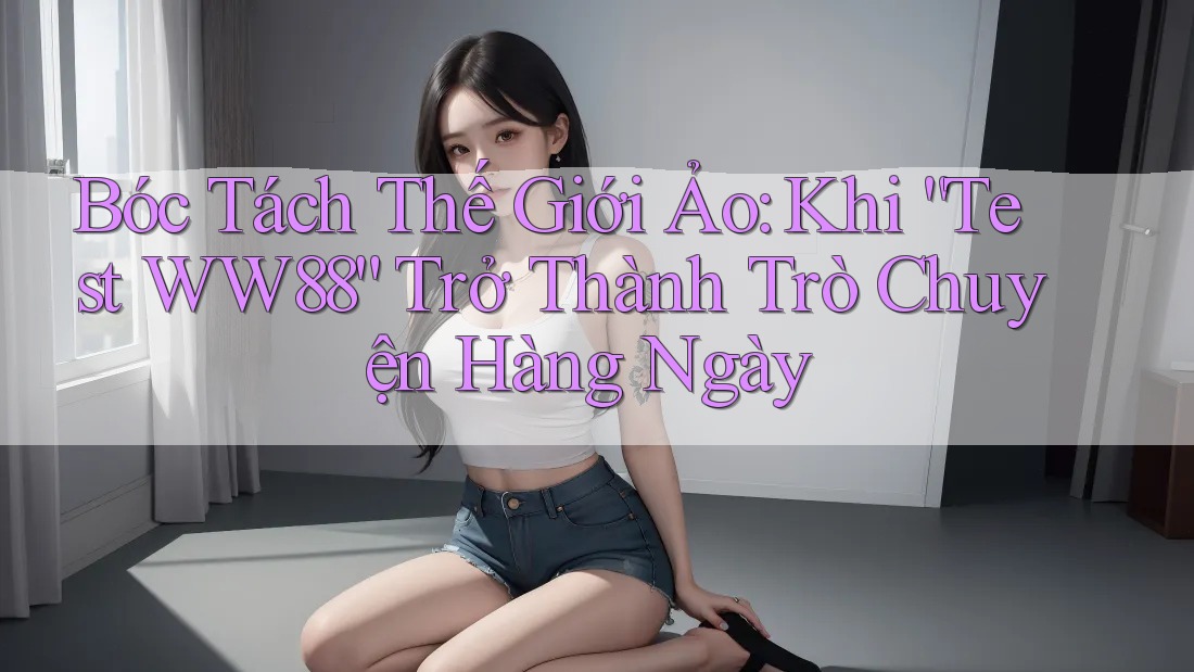 Bóc Tách Thế Giới Ảo: Khi “Test WW88” Trở Thành Trò Chuyện Hàng Ngày
