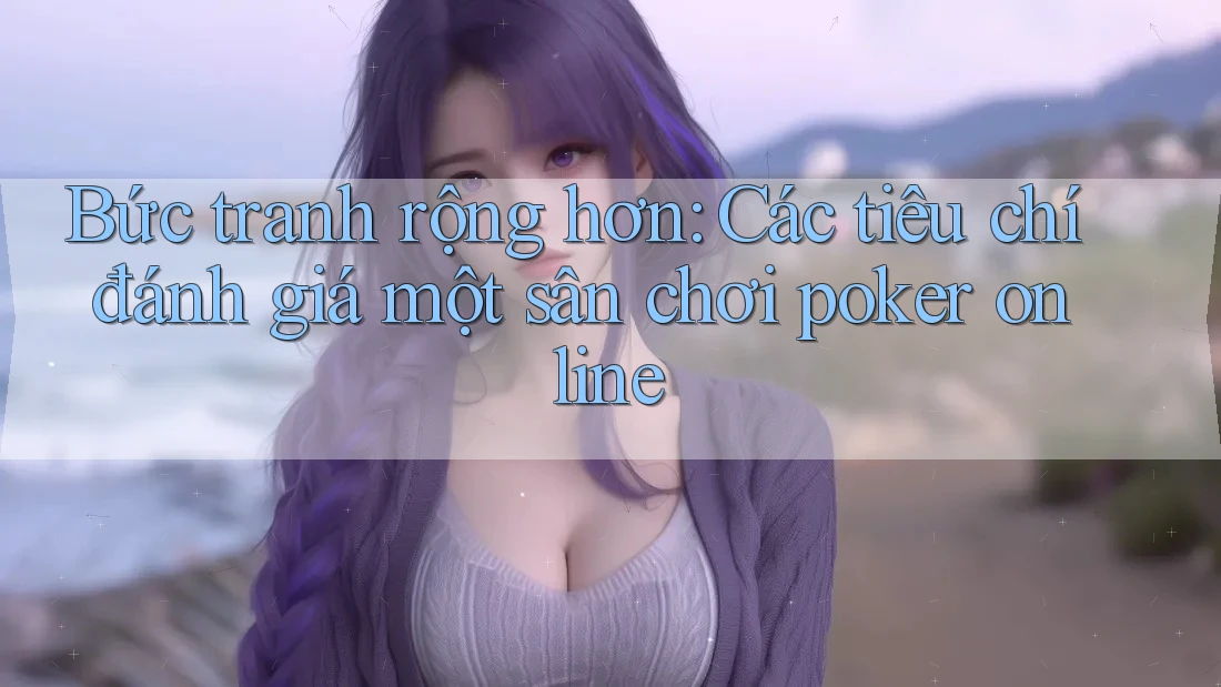 Bức tranh rộng hơn: Các tiêu chí đánh giá một sân chơi poker online Bức tranh rộng hơn: Các tiêu chí đánh giá một sân chơi poker online