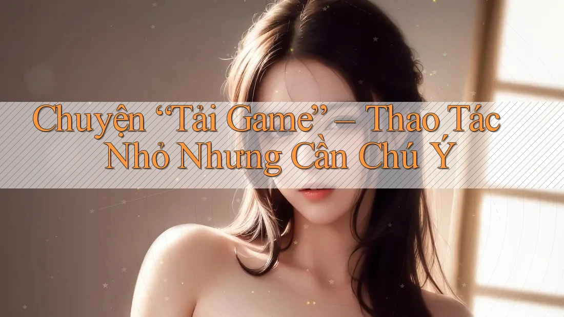 Chuyện “Tải Game” – Thao Tác Nhỏ Nhưng Cần Chú Ý Chuyện “Tải Game” – Thao Tác Nhỏ Nhưng Cần Chú Ý