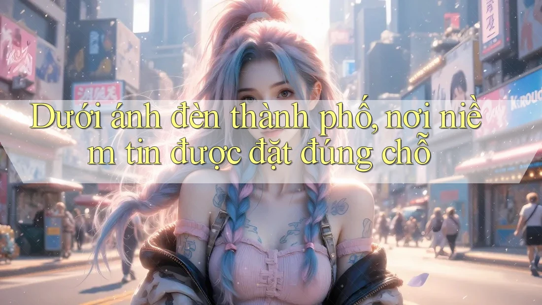 Dưới ánh đèn thành phố, nơi niềm tin được đặt đúng chỗ