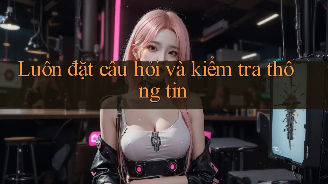 Luôn đặt câu hỏi và kiểm tra thông tin