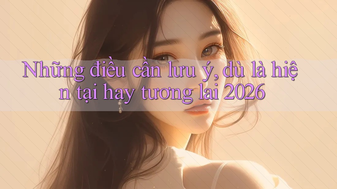 Những điều cần lưu ý, dù là hiện tại hay tương lai 2026 Những điều cần lưu ý, dù là hiện tại hay tương lai 2026