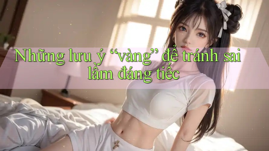 Những lưu ý “vàng” để tránh sai lầm đáng tiếc