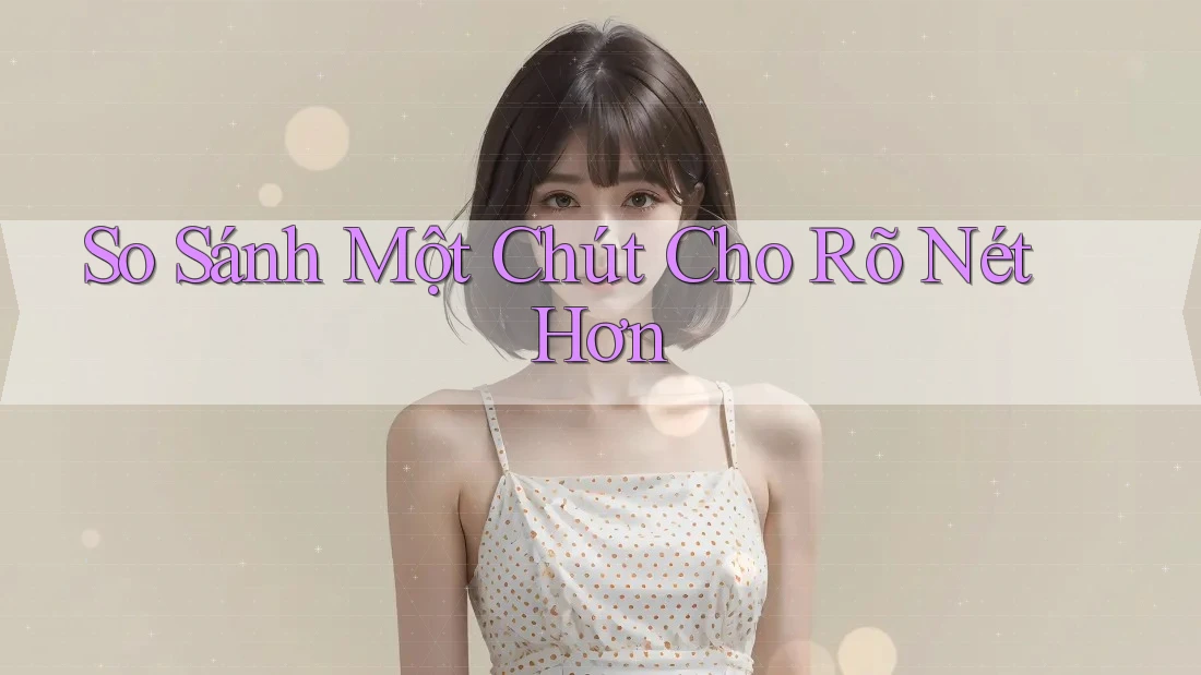 So sánh một chút cho rõ nét hơn