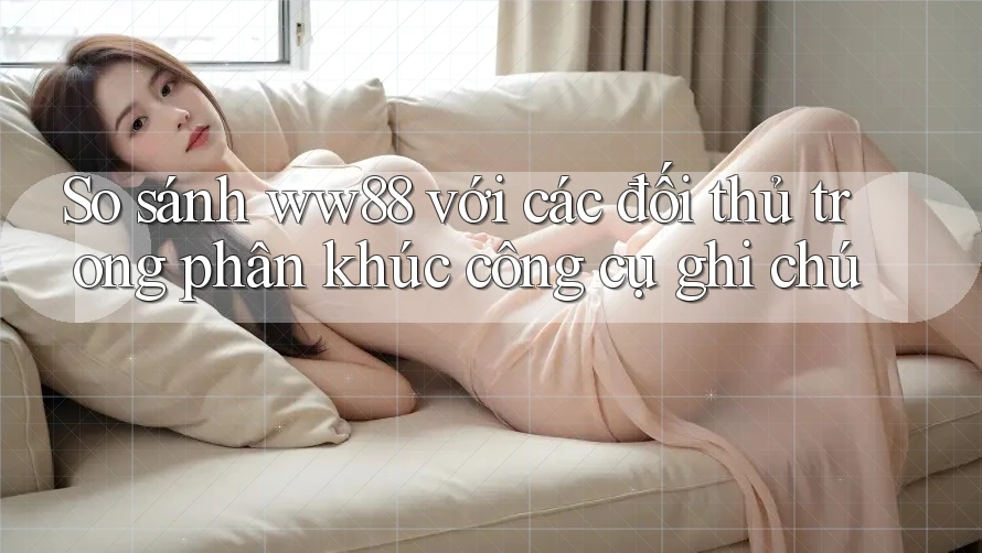 So sánh ww88 với các đối thủ trong phân khúc công cụ ghi chú