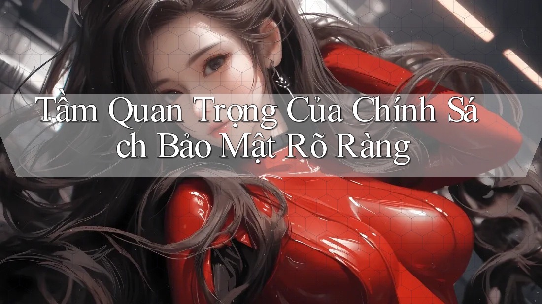 Tầm Quan Trọng Của Chính Sách Bảo Mật Rõ Ràng Tầm Quan Trọng Của Chính Sách Bảo Mật Rõ Ràng