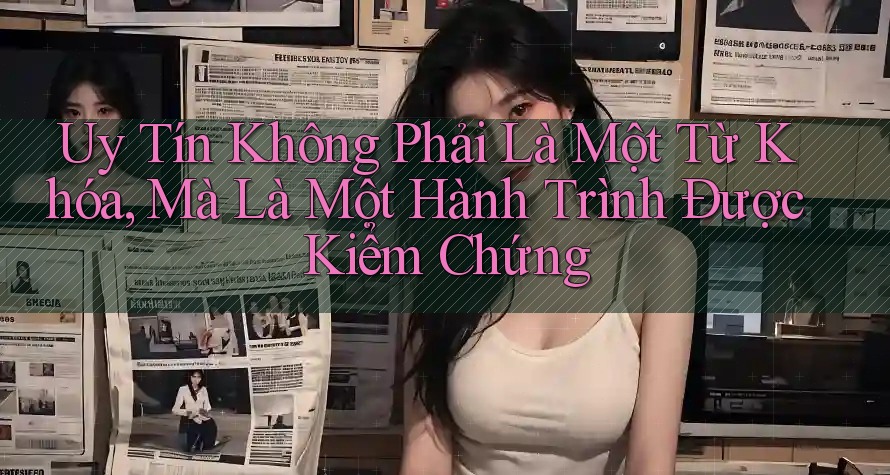 Uy Tín Không Phải Là Một Từ Khóa, Mà Là Một Hành Trình Được Kiểm Chứng