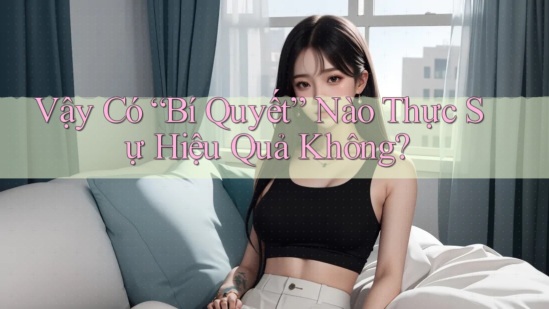 Vậy Có “Bí Quyết” Nào Thực Sự Hiệu Quả Không?