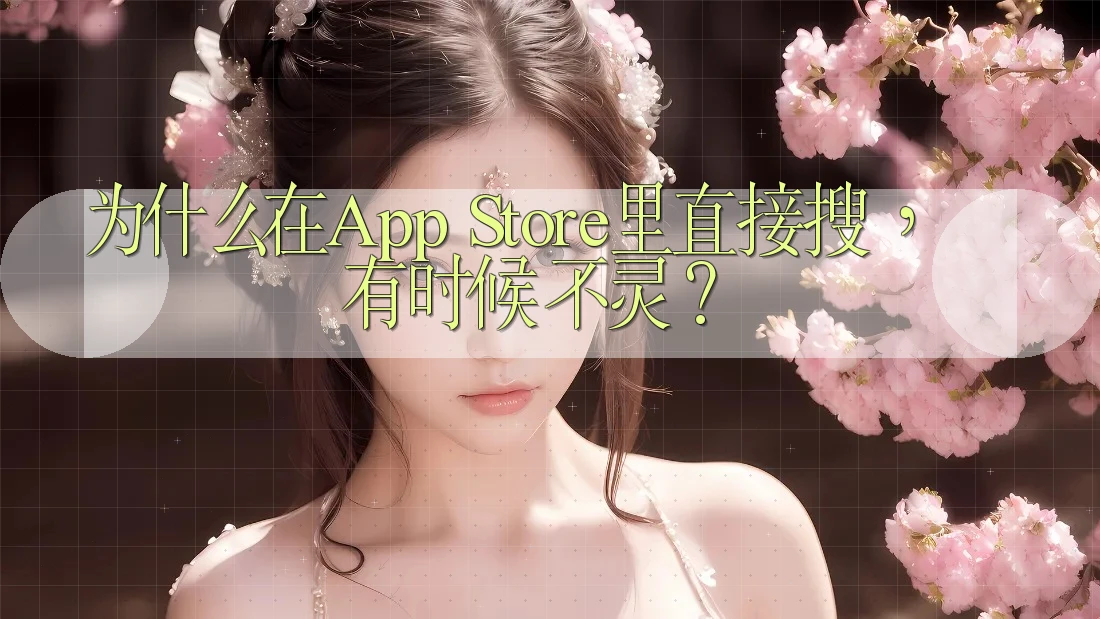 为什么在App Store里直接搜，有时候不灵？