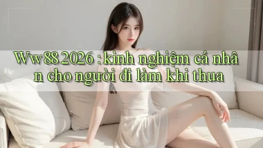 Ww88 2026 kinh nghiệm cá nhân cho người đi làm khi thua