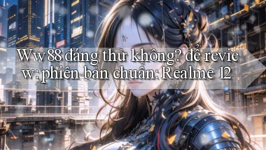 Ww88 đáng thử không để review phiên bản chuẩn Realme 12